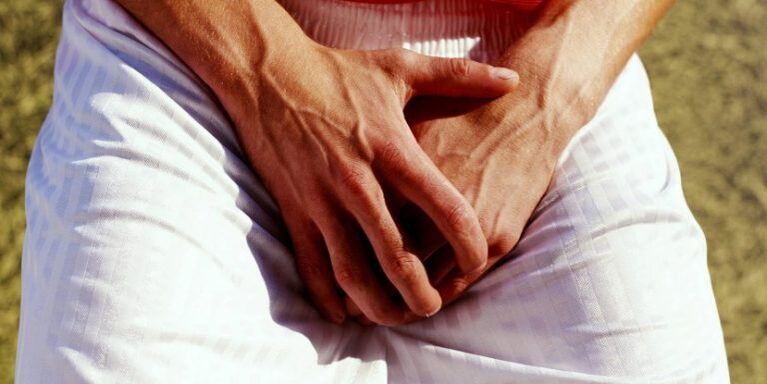 groin pain with genital inflammation